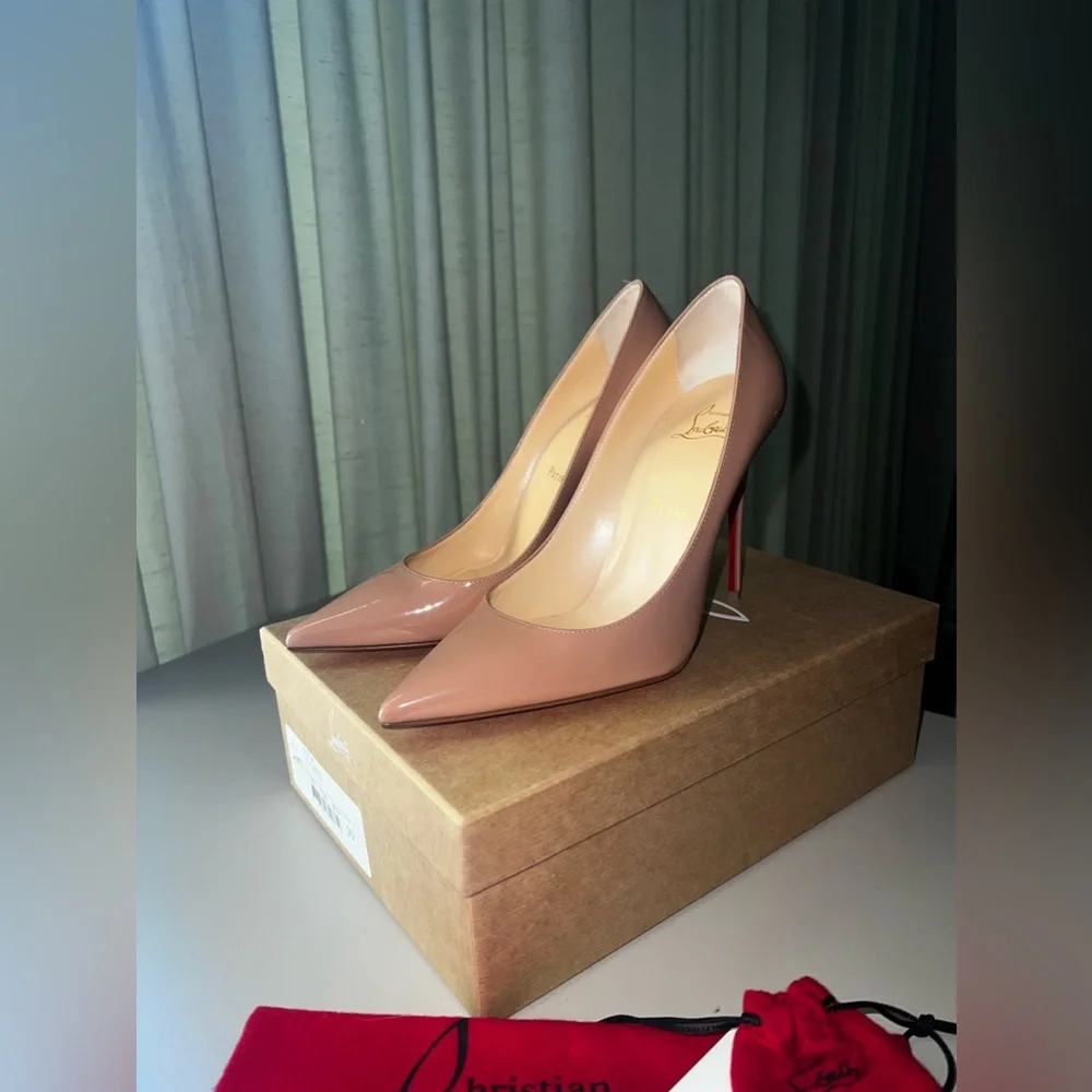 Christian Louboutin Kate 100 - Nude 6248 Patent - Size 39 - Picture 3 of 5